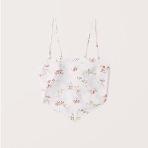 SOLD!!! Abercrombie Floral Scarf Top XL NWOT